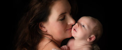 Mother and baby photo session
