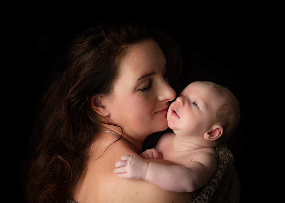Mother and baby photo session